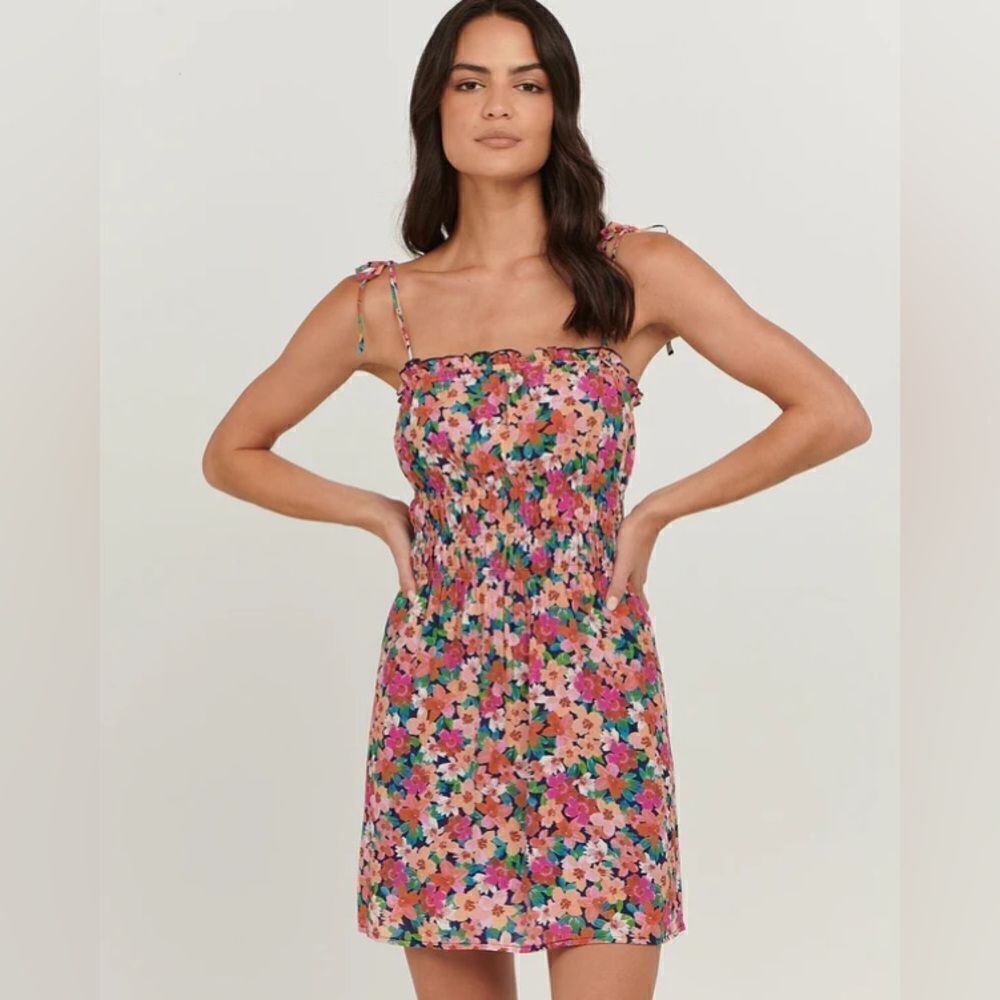 Nwt Charlie Holiday Femme Floral Valentina Mini Dress Xs